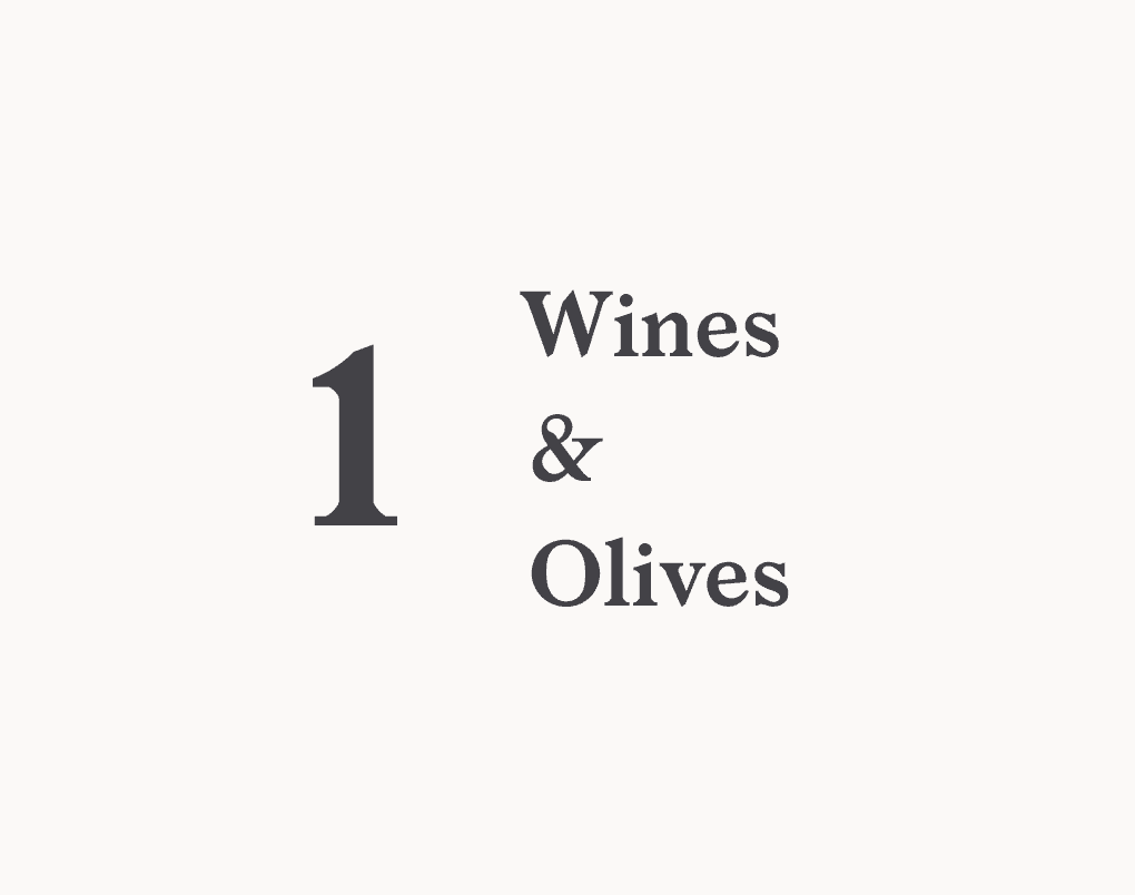 Wines and olives